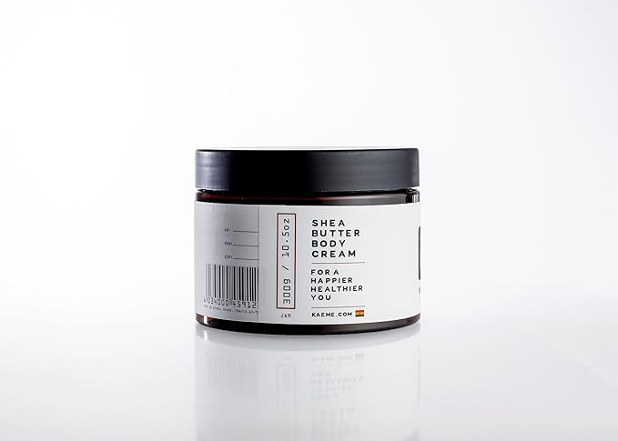 Kaeme.com Urbane Whipped Raw Shea Butter, Unrefined Skin Moisturizer with Coconut Oil, Handmade With Organic Body Butter For Women and Men (10.5oz/300g jar)
