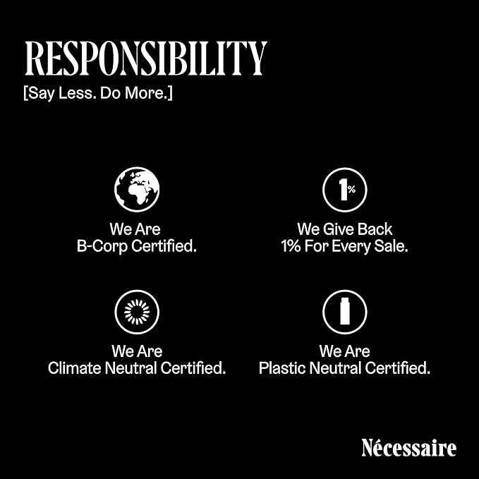 Nécessaire The Body Lotion. Fragrance-Free. Multi-Peptide Firming Lotion to Moisturize, Firm, Strengthen. 2.5% Niacinamide, Vitamin C/E + Omega 6/9. 2.4 fl oz