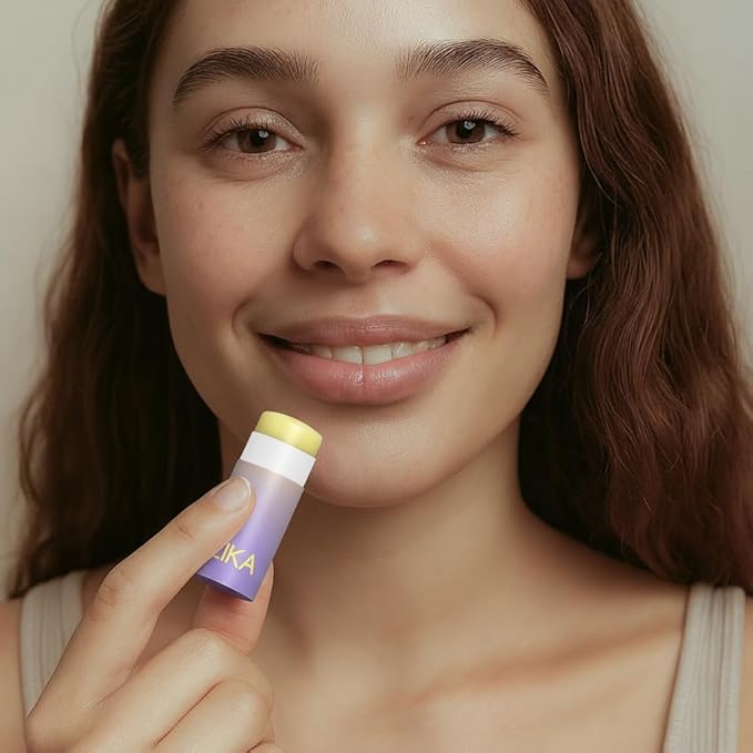 ILIKA 100% Natural Lip Balm - Organic, Plastic-free, Vegan, Cruelty-Free, Vitamin E, COSMOS Certified, PETA Certified, 2-Pack - Vanilla, Peppermint, All-Day Moisture, 0.15 oz each