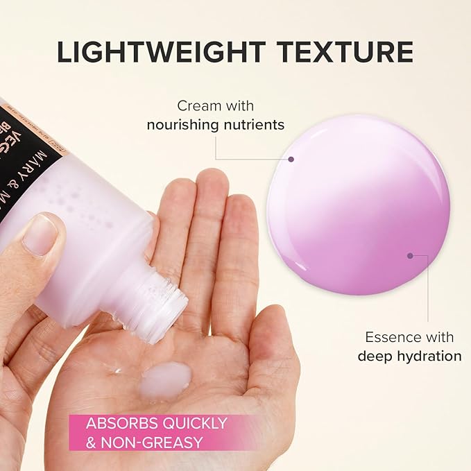 Mary&May Vegan Blackberry Cream Essence – Shake-to-Mix Dual-Phase Milky Toner, Ceramide + Blue Lotus Water, Barrier Support for Dry/Sensitive Skin, Unscented & Alcohol Free, 140ml (4.73 fl oz)