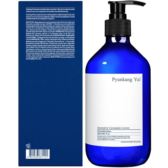Pyunkang Yul PKY Intensive Ceramide Body Lotion, Non-Greasy, Minimal Ingredients, Zero-Irritation, Korean Skincare, 500ml, 16.9 Fl.Oz