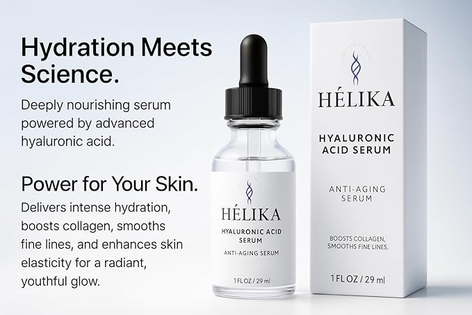 Hyaluronic Acid Serum for Face – Hydrating & Plumping Facial Serum with Niacinamide, Aloe & Witch Hazel – Deep Moisture, Fine Line Smoothing – Fragrance-Free, Made in USA – 1 fl oz
