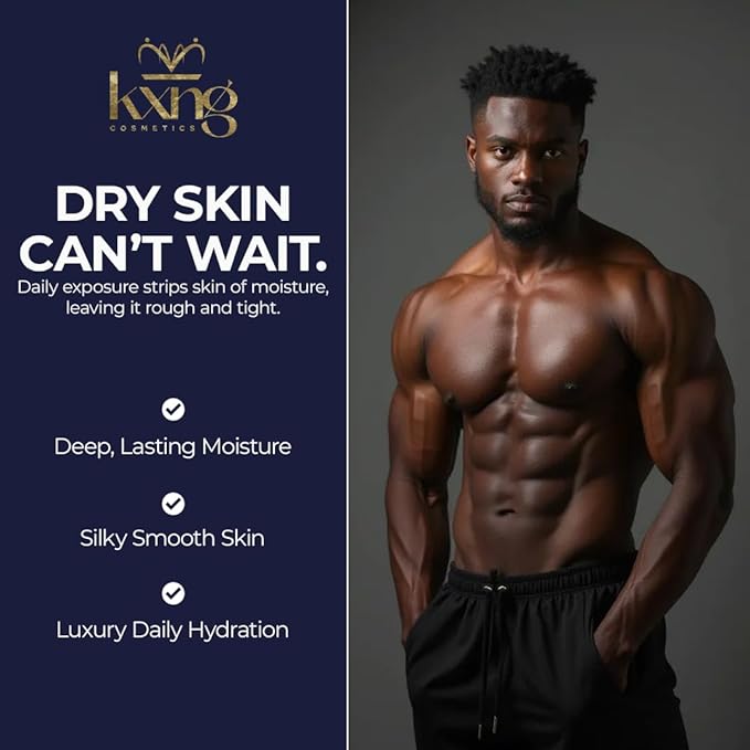 KXNG Cosmetics Natural Shea Body Butter – 4oz | Luxury Moisturizing Cream with Shea, Cocoa & Coconut Oil | Hydrating Body Butter for All Skin Types – Pressure
