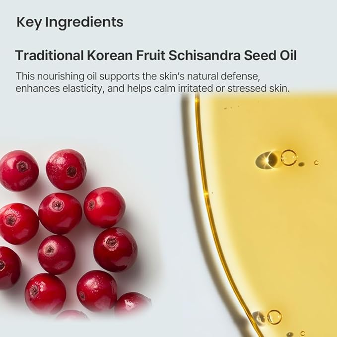 AVEA Intensive Cleansing Oil | Traditional Korean Schisandra Seed Oil | Six Plant-Based Oils | Powerful Cleansing for Waterproof Makeup | Rich, Hydrating Texture | 3.38 fl oz / 100ml