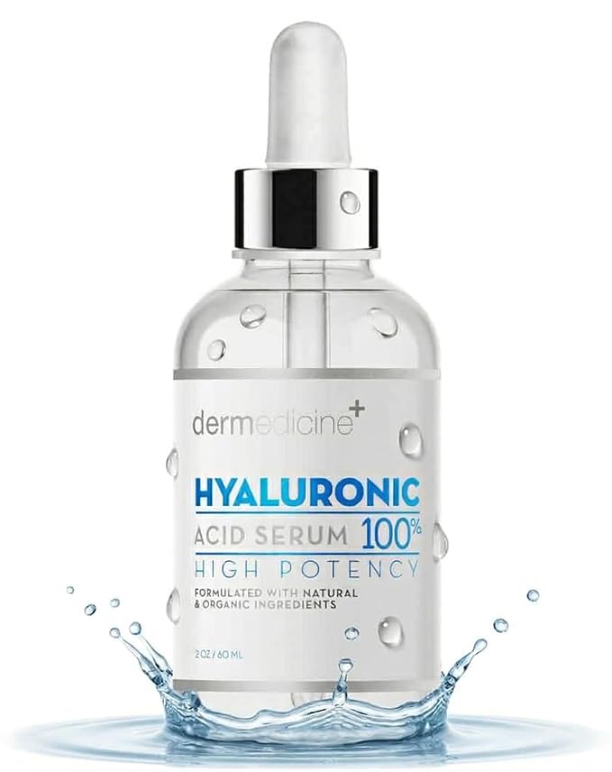 100% Pure Hyaluronic Acid Serum Anti Aging Serum Moisture and Hydration for Your Face 2oz