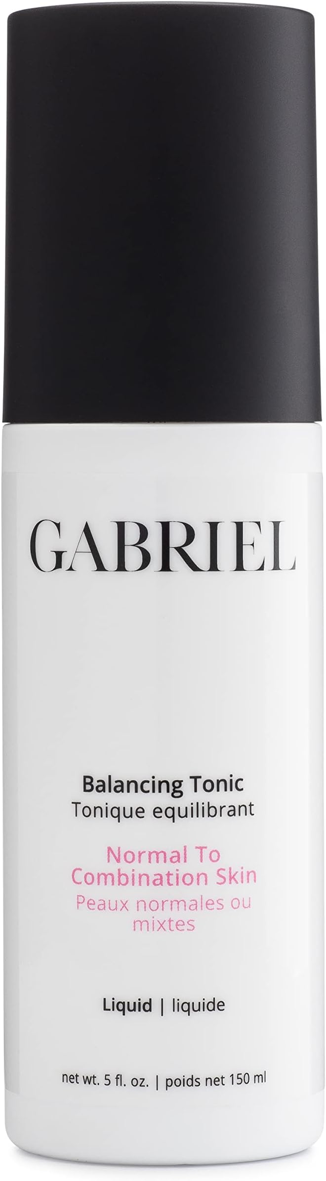 Gabriel Cosmetics Natural Face Tonic – Hydrating Facial Toner for Sensitive Skin | Paraben Free, Vegan, Cruelty Free, Non-GMO Botanical Toner | Clean Beauty Skincare, 5 oz (Balancing Tonic)