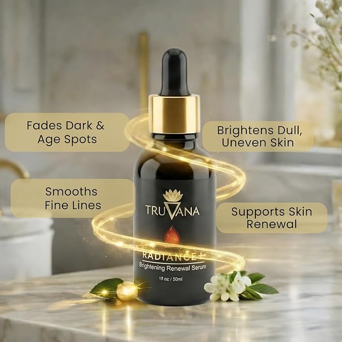 Radiance Brightening Firming Serum with 12% Vitamin C, RadianSkin, Niacinamide, Retinol,Hyaluronic Acid, Kojic Acid,Peptides, Reduce Dark Spots, Uneven Skin Tone, Smooth Fine Lines, 1 fl oz