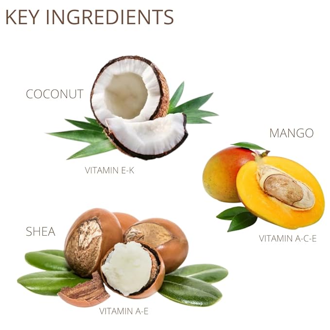Real Fruit Body® Coconut Shea Mango Whipped Body Cream - 3.38 Ounce | 100ml