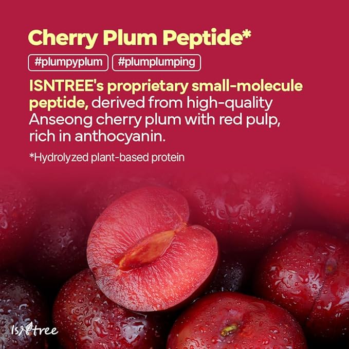 ISNTREE Plum Peptide Booster 2000s – Firming & Hydrating Serum with Vegan Collagen & 5 Peptides – Korean Skincare – 50ml / 1.69 fl oz