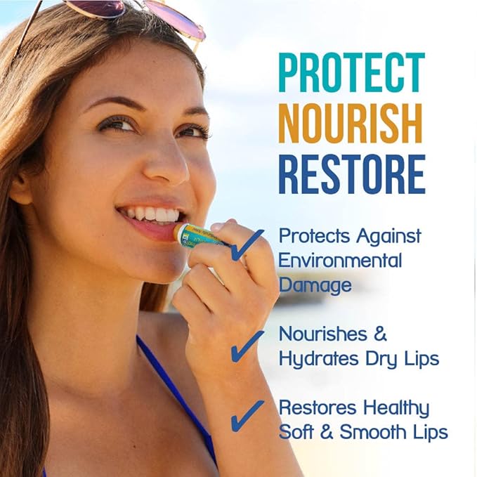 STREAM 2 SEA Cherry Vanilla Lip Balm, Reef Safe SPF 30 and Hydrate Organic Lip Balm Set, Moisturizing Indoor + Sun Protect Outdoor For Beach and Sports, Paraben Free Lip Moisturizer