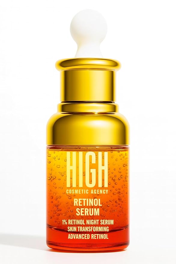 Retinol 1% Anti-Aging Face Serum for Wrinkles, Fine Lines & Dark Spots, Improves Skin Texture, Night Treatment | High Cosmetic Agency,Skincare Formula