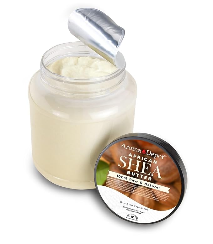 Raw African Shea Butter 3 lb. Ivory/White Grade A 100% Pure Natural Unrefined Fresh Moisturizing, Ideal for Dry and Cracked Skin. It can be used in Body, Hair and Face.