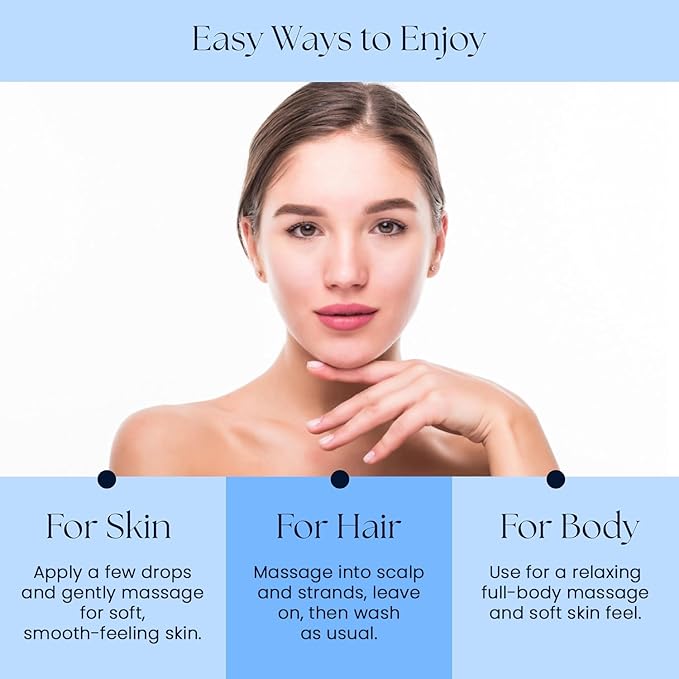 TMPE Argan Oil for Hair & Skin – 100% Pure Cold-Pressed Argan Oil, Lightweight Non-Greasy Hair Oil for Dry Damaged Hair, Face & Body Moisturizing Oil, Daily Use – 1 fl oz
