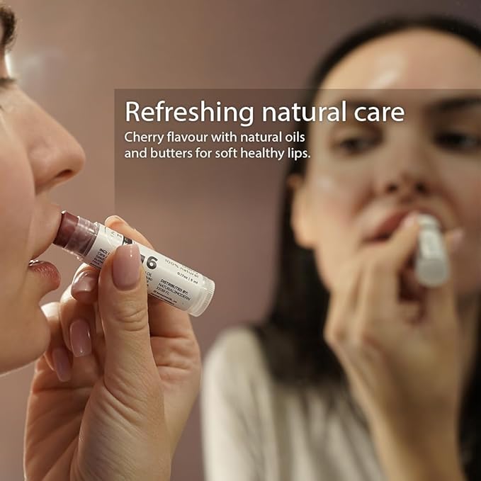 Cherry Lip Balm | Sheer Cherry Tint | Natural Lip Balm & Moisturizing Care with Shea Butter, Cocoa Butter, Beeswax & Almond Oil | Hydrating Lip Balm for Soft, Smooth & Healthy Lips | L6 KØØZMETIK
