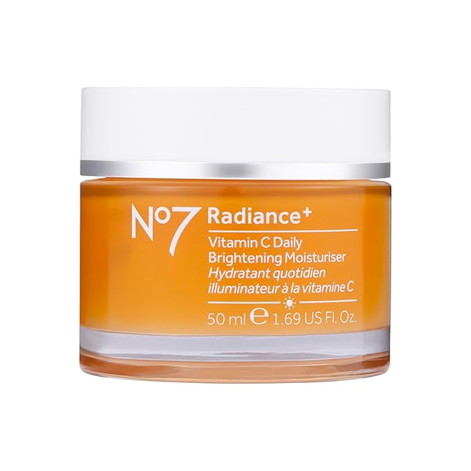 The Boots No.7 Radiance+ Vitamin C Daily Moisturiser, 1.6 Fl Oz (Pack of 1)