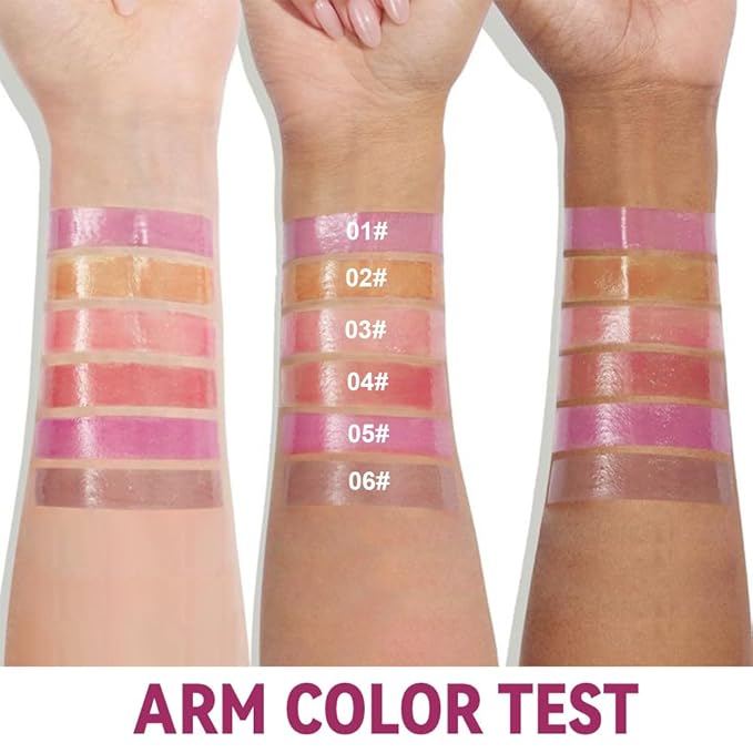 HHLTOHSummer Lip Butter Lip Balm Glow Reviver Lip Gloss, Melting Lip Serum, Ultra-Hydrating Natural Vegan Lip Balm, Sheer-Tinted Shine & Hydration, Soothes & Softens Dry Lips (05# Purple)