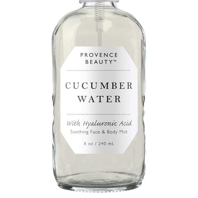 BEAUTE DE PROVENCE | Face & Body Mist Spray - Soothing Cucumber Water With Moisturizing Hyaluronic Acid | Instant Soothing, Cooling, Conditioning | 8 FL OZ