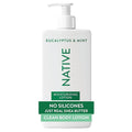Native Body Lotion, Eucalyptus & Mint, 48-Hour Hydration for Dry & Sensitive Skin, Made with Plant-Based Moisturizers like Shea Butter, Silicone & Paraben Free, 16.5 fl oz