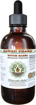 Hawaii Pharm Witch Hazel Alcohol-Free Liquid Extract, Witch Hazel (Hamamelis Virginiana) Dried Leaf Glycerite Natural Herbal Supplement, USA 2 fl.oz