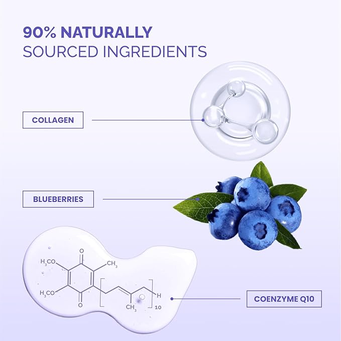 PLANTIFIQUE Korean Sheet Mask, 5 Pack - Anti-Aging & Firming Face Masks with Collagen, Coezyme Q10 & Hyaluronic Acid - Mascarillas Faciales