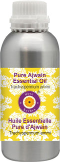 Deve Herbes Pure Ajwain Essential Oil (Trachyspermum ammi) Steam Distilled 300ml (10 oz)