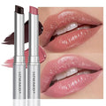 2Pcs Black & Pink Cherry Nude Tinted Honey Lip Balm, Sheer Hydrating Moisturizing Lipstick for All Skin Type Natural Cherry Lip Tint Balm Moisturizing Nourishing Lipstick Long Lasting Waterproof