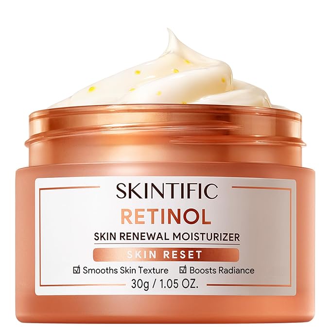 Face Moisturizer with 5X Ceramides, Hydrating Moisture Barrier Repair Cream for Sensitive/Oil Skin Types, Hyaluronic Acid & Centella (Retinol, 1 Fl Oz (Pack of 1))