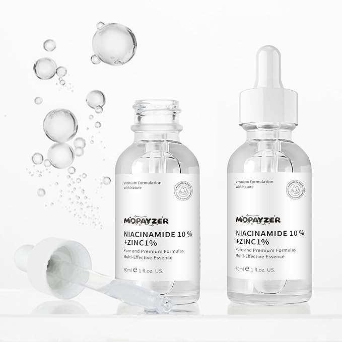 Niacinamide 10% + Zinc 1% Serum, Anti-Aging Niacinamide Serum for Face, 2PCS Moisturizing Facial Serum for All Skin Type, Women Face Skin Care.