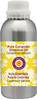 Deve Herbes Pure Coriander Essential Oil (Coriandrum sativum) Steam Distilled 630ml (21 oz)