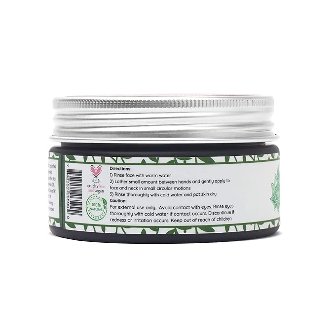 Organic Face Wash - Acne-Prone, Oily Skin Cleanser with Tea Tree Oil & Neem. All-Natural Ingredients for Blemishes, Redness & Blackheads, Vegan Formula For Teens, Women and Men