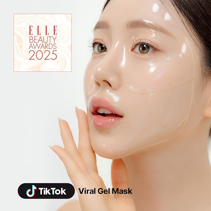NACIFIC Rice Pepta Collagen Gel Face Mask (Rice Peptide) 4EA Set, Hydrogel Care for All Skin Types, Hydrating, Firming, Elasticity, Glass Glow Skin, Korean Beauty