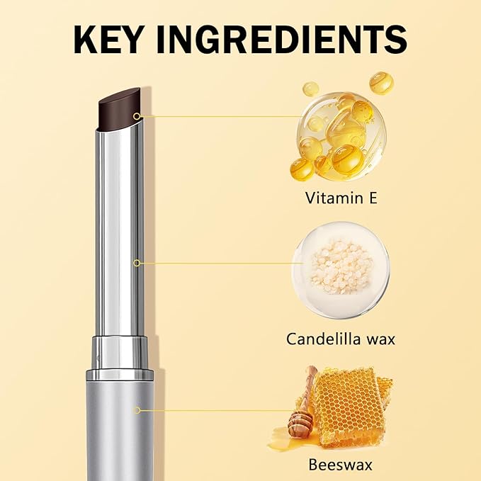 Honey Lipstick Tinted Lip Balm, Hydrating Sheer Lip Color for All Skin Tones, Moisturizing Lightweight Lip Balm with Natural Shine, Nourishing Glossy Black cherry Tint