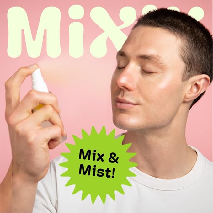 MIXIK Korean Skin Care Spray Serum - Hydrating Serum Spray for Face, Glow Face Mist, Vegan Botanical Serum Setting Spray, Alcohol & Fragrance Free, Hydrating Mist (80 ml (2.7 fl oz) Full Size)