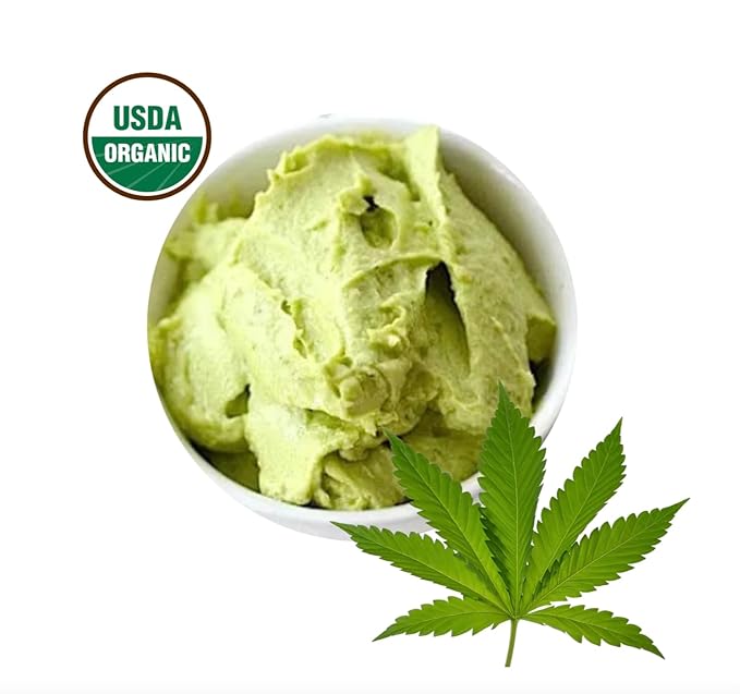 SULU ORGANICS 7 lbs Pure USDA Organic Unrefined Cold Pressed Hemp Seed Butter-Cosmetic Grade_Cruelty Free-Vegan-All Natural Skin Care-Soap Making-for Cosmetic Formulations