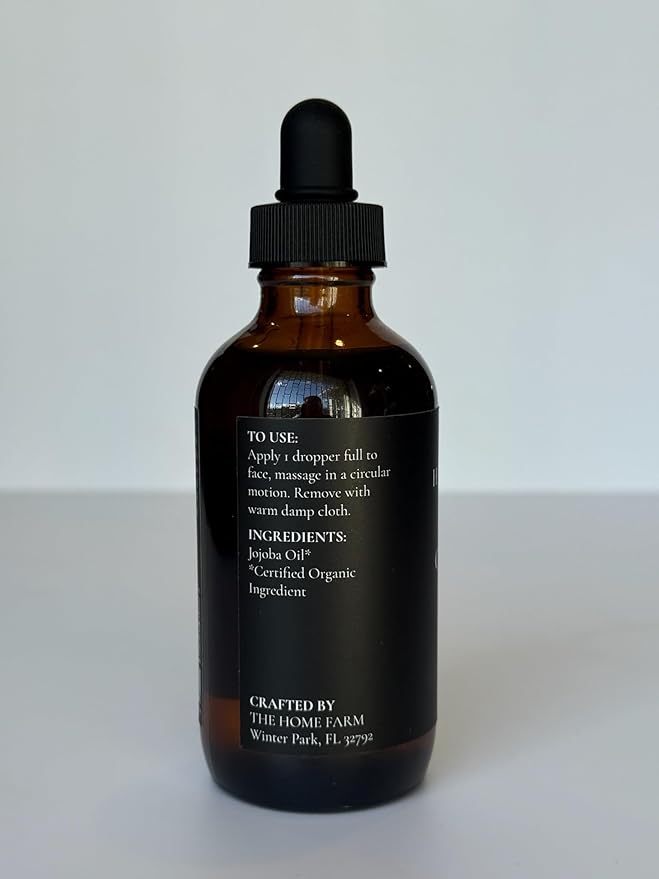 Cleansing Oil. Certified Organic JoJoba Oil. This Cleanser pulls dirt and makeup from pores & fades fine lines and wrinkles.