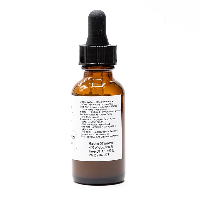 Progeline™ Peptide Repair Serum - Redefine, Renew, Rejuvenate. Target sagging, wrinkles & free radicals for firmer, youthful skin with powerful peptides & antioxidants - Garden of Wisdom 1oz
