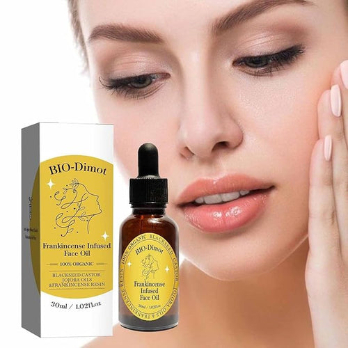 60 ML Frankincense Essential Oil,Organic Castor & Jojoba Oils for Face Anti-Aging Facial Moisturizer Serum,Natural Skincare Hydrates Skin Moisturizing (2 PCS)
