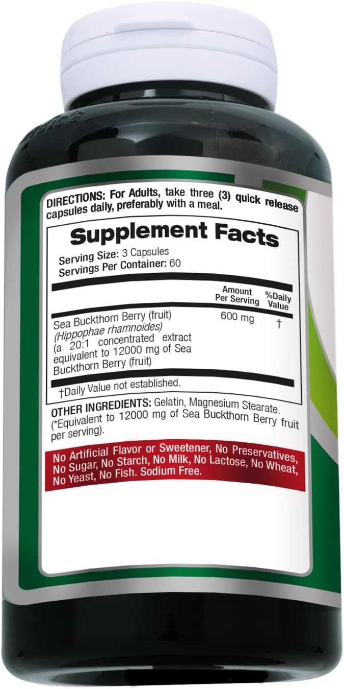 FITO MEDIC'S Lab | sea Buckthorn | seabuckthorn | 180 Capsules.