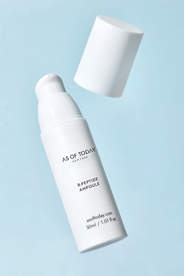 AS OF TODAY R-Peptide Ampoule/Serum | 1% Peptide Anti-Aging Serum | Hydrating Hyaluronic Acid & Vitamin E | Firming, Wrinkles & Deep Moisture | Clean Beauty | Clinically Proven |1 fl oz