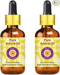 Deve Herbes Arnica Oil (Arnica Montana) with Two Glass Droppers | Infused | Pure | Non-Sticky | Lightweight | for Facial Care | Men & Women | 15ml X 2 (1 oz)