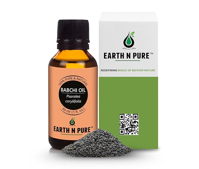 Earth N Pure Babchi Oil (Bakuchi Oil) Cold Pressed, Natural & Therapeutic Grade 30 ml