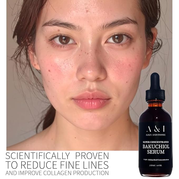 100% Pure, Cold Pressed, Bakuchiol Serum 2 oz, Plant-Based Natural Retinol Alternative