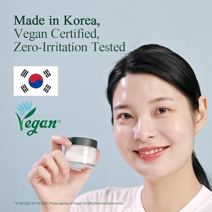 Pyunkang Yul PKY Calming Moisture Barrier Cream Instantly Soothes Sensitive Skin, Hyaluronic Acid & Ceramide for Hydration, Vegan, Korean Skincare (3.38 Fl. Oz, 100ml)