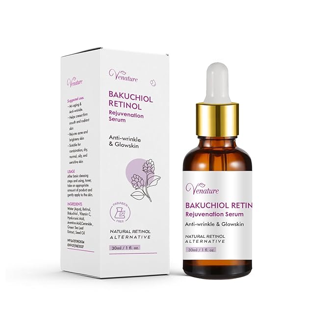 Bakuchiol Retinol Rejuvenation Serum,2025 Best Retinol Serum for Wrinkles Bakuchiol Face Korean,