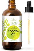 Cold Pressed Organic Jojoba Oil - Natural Unrefined Pure Jojoba Oil Moisturizer for Skin Hair and Nails - 4 Ounces