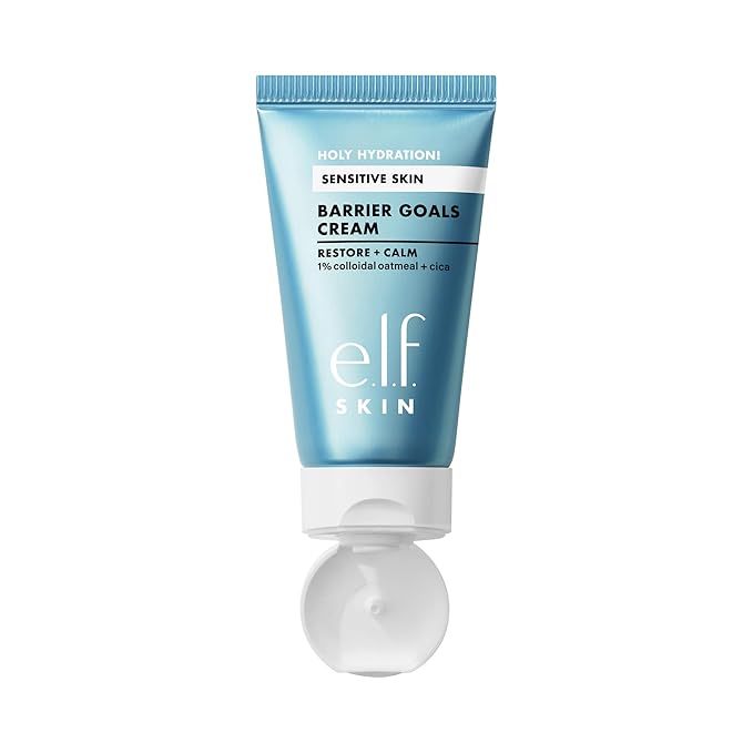 e.l.f. SKIN Holy Hydration! Barrier Goals Cream Mini, Face Moisturizer For Hydrating & Soothing, Helps Visibly Reduce Redness, Vegan & Cruelty-Free