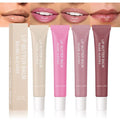 4 PCS Summer Butter Lip Balm. Ultra-Hydrating Lip Care with Shea Butter & Olive Oil, Soothes Dry Lips with Natural Tint & Gloss Effect, Lip Plumper Moisture & Light Lip Stain Finish Set 04