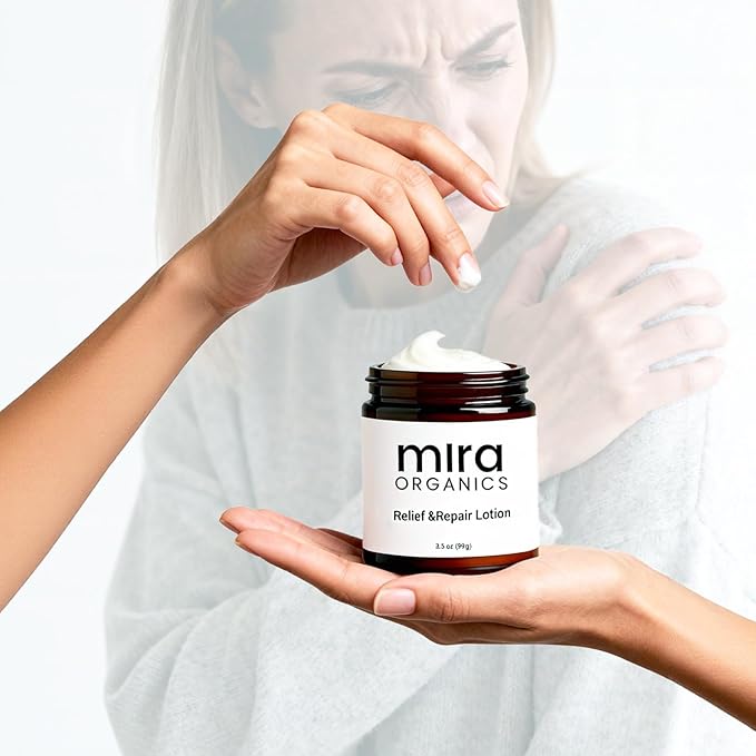 Mira Skin Relief & Repair Cream - Intense Nourishing Moisturizer with Botanical Blends for Daily Face & Body Hydration, Soothes Dryness, Gentle for All Skin Types