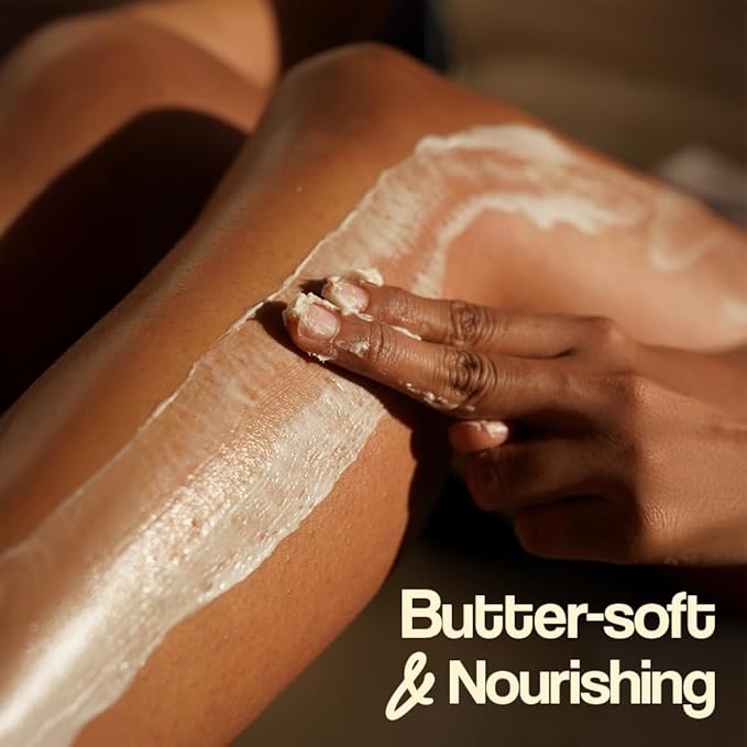AKWAABA Whipped Shea Butter (Pink Sugar) – Nourishes & Moisturizes | Made with Shea Butter | No Dyes & Parabens | 12 oz / 340 g