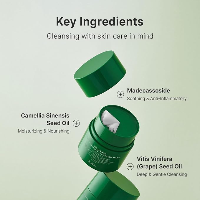 Dr.Althea Pure Grinding Cleansing Balm | Hygenic One-Step Makeup Cleansing Oil with Madecassoside | Non-Greasy Sorbet Texture | Soothing for All Skin Types | Korean Vegan Skin Care | 1.69 Fl Oz